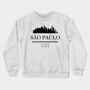 SAO PAULO BRAZIL BLACK SILHOUETTE SKYLINE ART Crewneck Sweatshirt